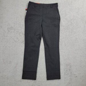 NEW Dalia Womens M Mid Rise Tummy Control Charcoal Pants Slim leg Dress Pants